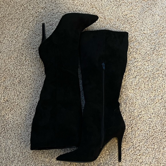 Charles by Charles David Black Suede Boots - Picture 3 of 3